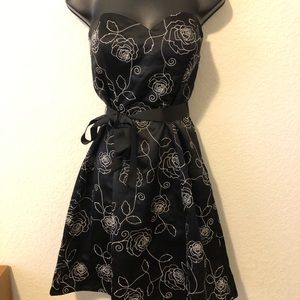 Strapless cocktail dress